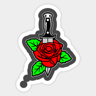 Rose and Dagger Sticker